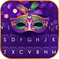 Mardi Gras Keyboard Background